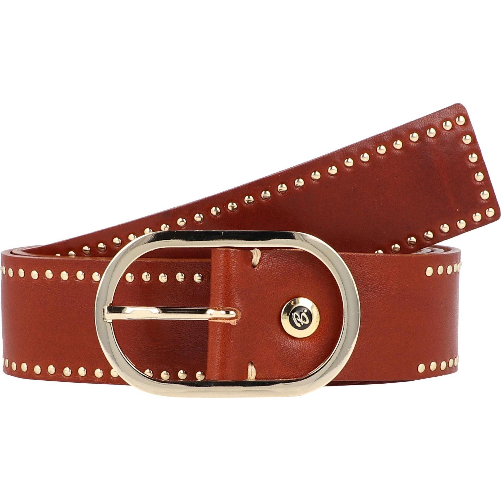 B.Belt, Damen, Gürtel, Fiesta Nietengürtel Leder, (95)