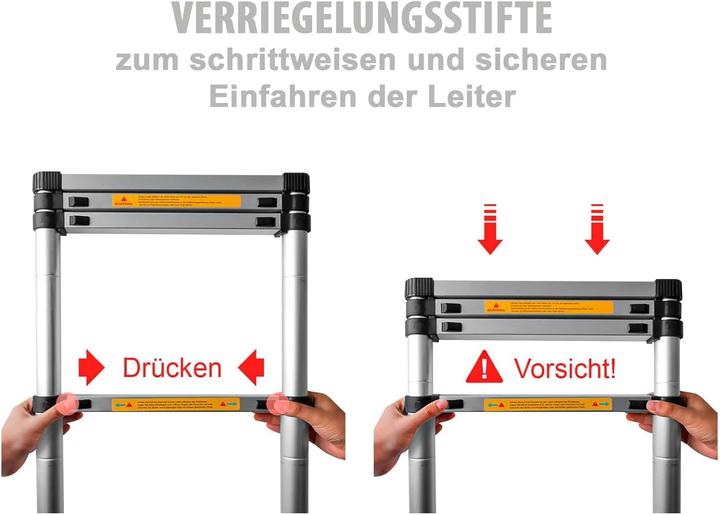 Produktbild Eaxus Teleskopleiter (Teleskopleiter, 45 cm)