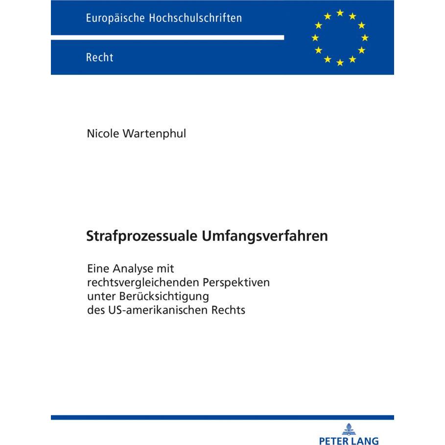 Strafprozessuale Umfangsverfahren, Fachbücher von Nicole Wartenphul