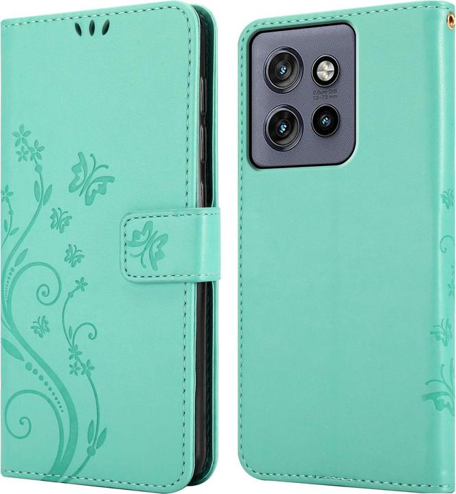 Produktbild Cadorabo Hülle für Motorola Moto Edge 50 Neo mit Blumen Muster (Motorola Moto Edge 50)