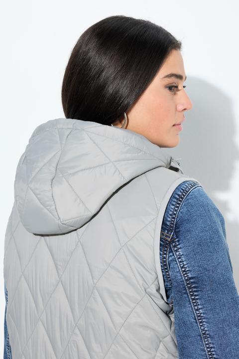 Produktbild Ulla Popken HYPRAR Long-Steppweste, wasserabweisend, 2-Wege-Zipper (46, 48)