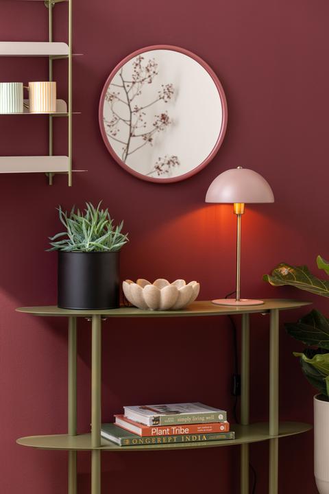 Produktbild present time Mirror Riqueza burgundy red (50 cm)