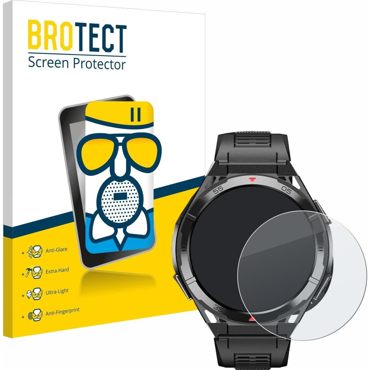 BROTECT Schutzglas Schutzfolie Displayschutz Display Schutz Glas Folie matt, Smartwatch Schutzfolie, Grau