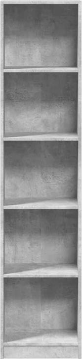 Produktbild vidaXL Bücherregal Regal Standregal Büroregal Aufbewahrungsregal Betongrau (40 x 24 x 176 cm)