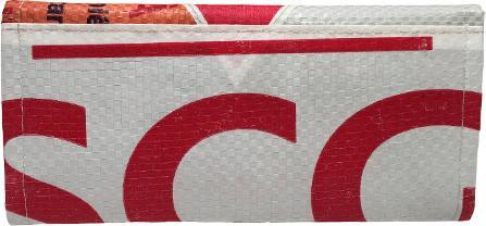 Produktbild Bekos Upcycling - Damen Geldbörse aus recycelten Säcke Patchwork Elephant