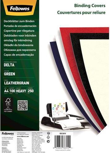 Fellowes Cover 5381901 Cellulose Green