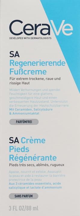 Productafbeelding CeraVe SA Regenererende Voetcrème (Voetcrème en gel, 88 ml)