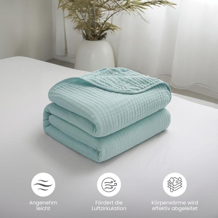 Produktbild Hermex Seersucker-Decke (230 x 200 cm)