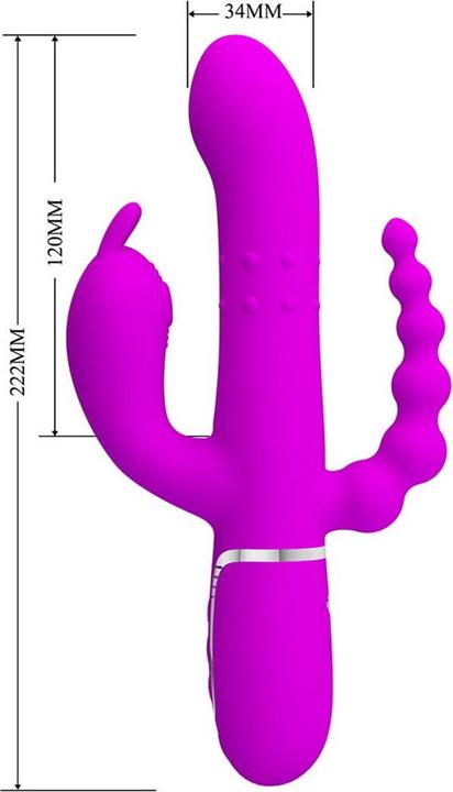 Produktbild Pretty Love Cammy Triple Vibrator Multifunktion 4 In 1 Rosa
