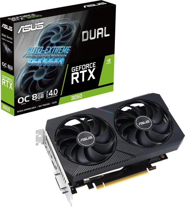 Actual product image ASUS DUAL-RTX3050-O8G-V2,HDMI,DP,Active (8 GB)