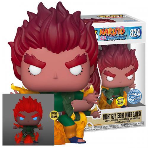 Actual product image Funko Pop! Naruto Might Guy (Eight Inner Gates) GITD EXM