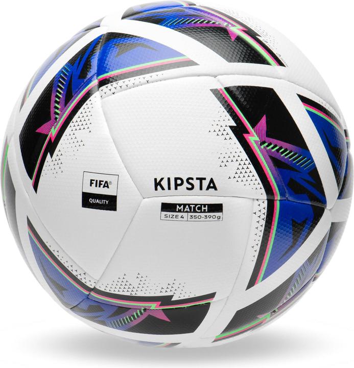 Produktbild Kipsta Fussball Trainingsball Grösse 4 Hybrid 2 - FIFA Quality Match Ball weiss (4)