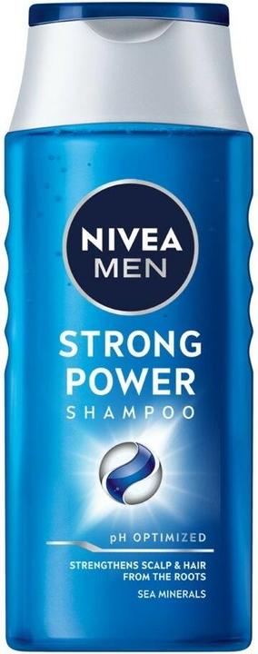 NIVEA Shampoo for men Strong Power - Volume: 205 ml (250 ml, Liquid shampoo)