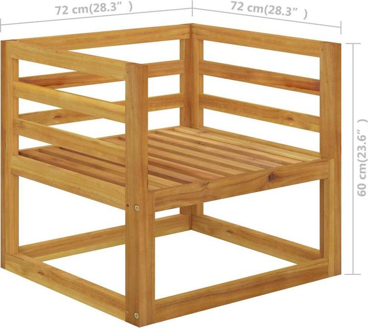 Actual product image vidaXL Gartenstuhl