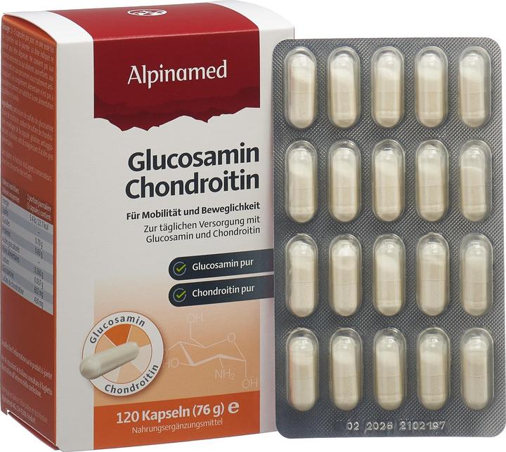 Produktbild Alpinamed Glucosamin Chondroitin (120 Stück, Kapseln, 120 g)
