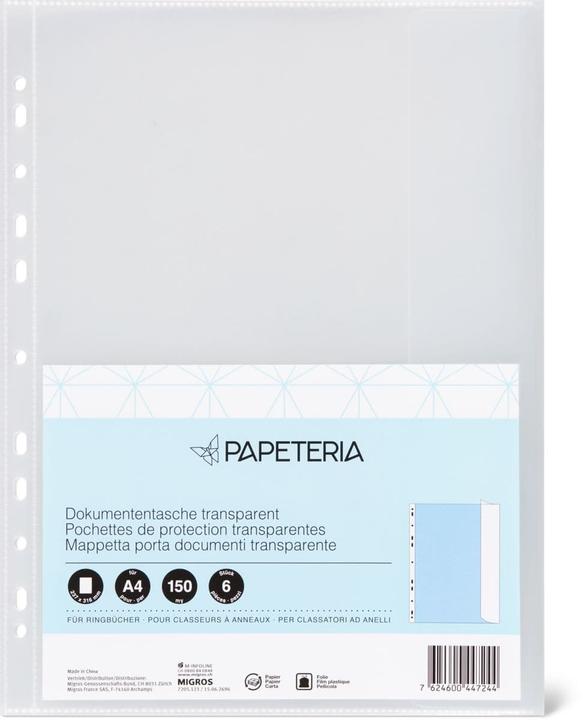 Produktbild Papeteria Zeigetaschen Dokumente (A4, 6x)