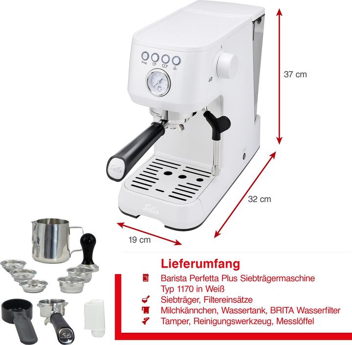 Produktbild Solis Barista Perfetta Plus 1170 v2 weiss