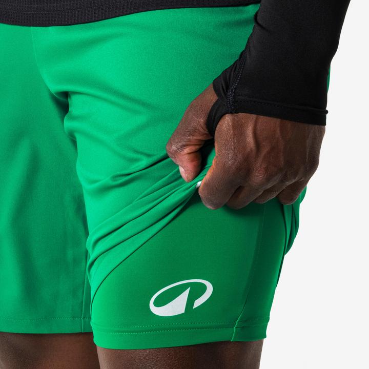 Actual product image Kipsta Damen/Herren Fussball Funktionsshorts - Keepdry Light grün (M)