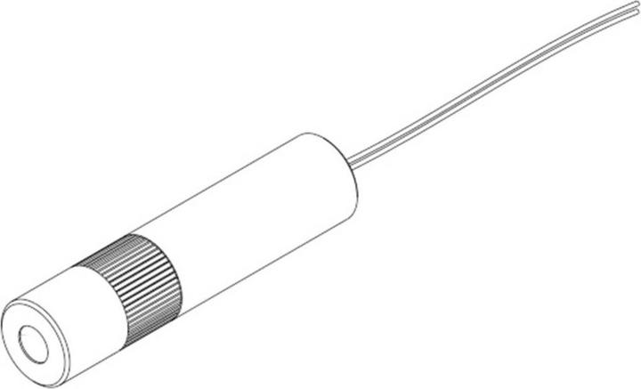 Actual product image Picotronic Laser module line blue 5 mW LE405-5-5-F(14x60) (70112733) (Electronics kit)