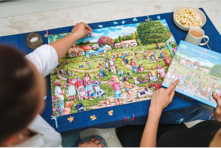 Produktbild Gibsons Puzzle Village Hundewettbewerb 1000 Teile (1000 Teile)