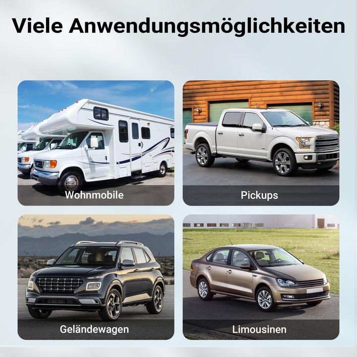 Produktbild Wiltec Universal Caravanspiegel Aufsatzspiegel 123x180mm Wohnwagenspiegel Zusatzspiegel