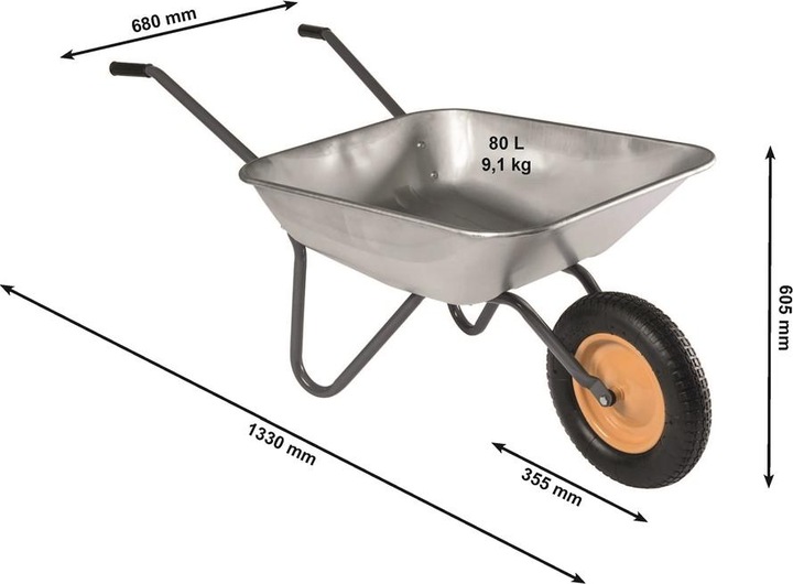 Actual product image Haemmerlin Carriola 80L