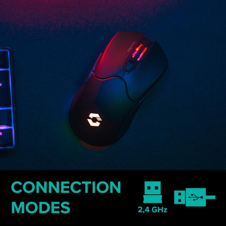 Produktbild Speedlink VELOX Rechargeable RGB Gaming Mouse - Wireless, black (Kabellos)