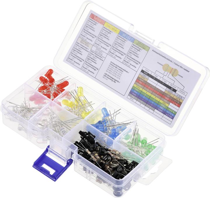 Tru Components LED bedrahtet Rot, Gelb, Blau, Gelb-Grün, Warmweiss, Kaltwe