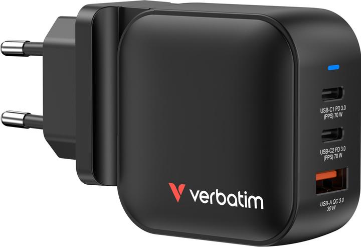 Image du produit Verbatim Mini GaN 3 Port Charger (70 W)