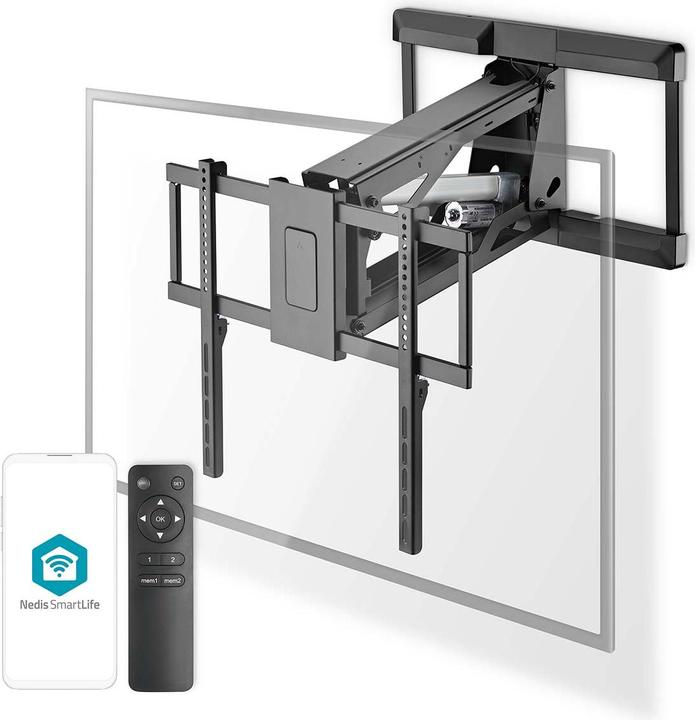 Actual product image Nedis Motorised TV wall mount - 37-75" - maximum supported screen weight: 35 kg - rotatable (Wall, 75", 35 kg)