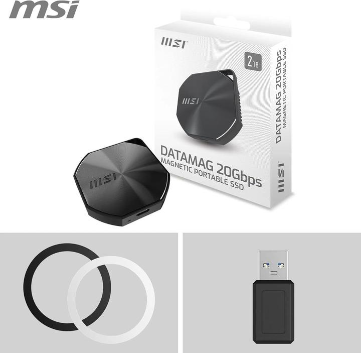 Produktbild MSI Portable SSD Datamag 20gbps 2tb (2 TB)