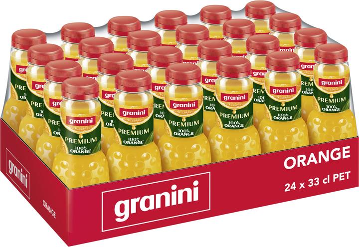 Image du produit Granini Jus d'orange 33 cl, paquet? 24 bouteilles (24 x 33 cl)