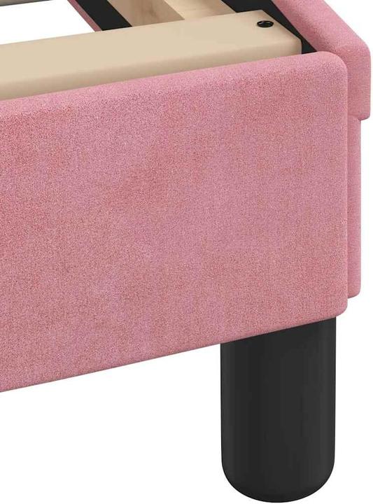 Produktbild vidaXL Bettgestell mit Kopfteil Samt (140 x 190 cm)