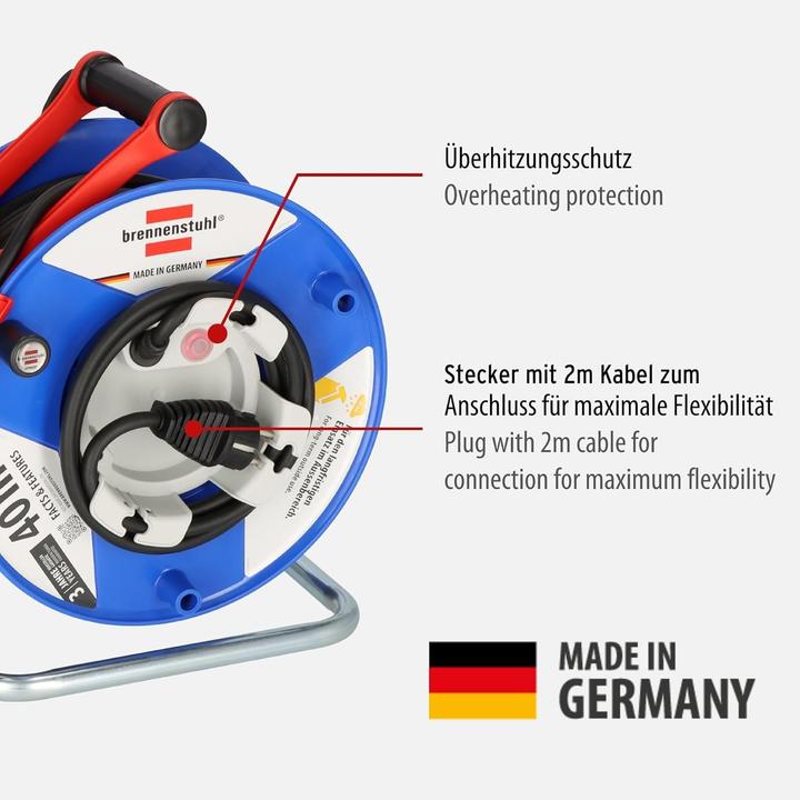 Produktbild Brennenstuhl Kabeltrommel SUPER-SOLID H07RN-F3G1.5 (3.80 m, 1.50 mm²)