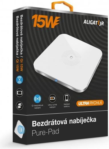 Produktbild Aligator CHQ005 mobile device wireless charging receiver Mobile phone/Smartphone USB Type-C (15 W)