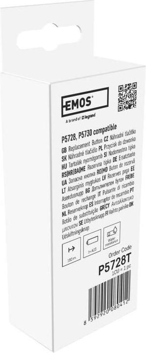 Actual product image Emos Replacement button for wireless doorbell P5728