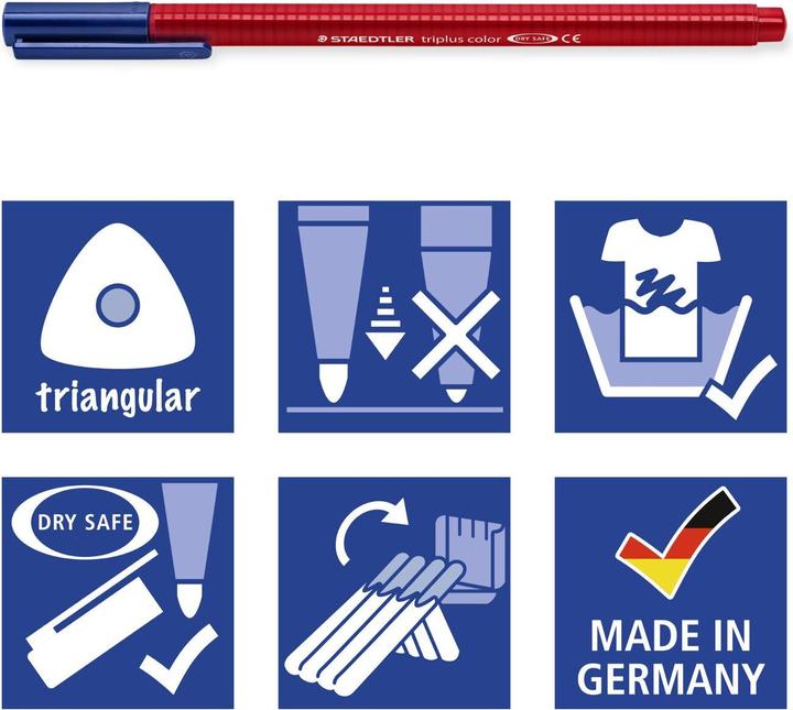 Actual product image Staedtler triplus colour 323 triangular fibre-tip pen, single product, light brown (1 x)