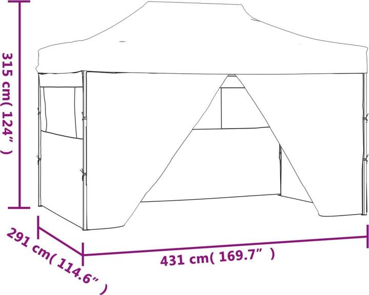 Actual product image vidaXL Tucky (431 cm, 291 cm)