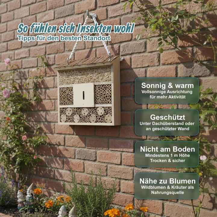 Immagine prodotto Relaxdays Hotel per insetti (Api, Coccinelle, Farfalle)