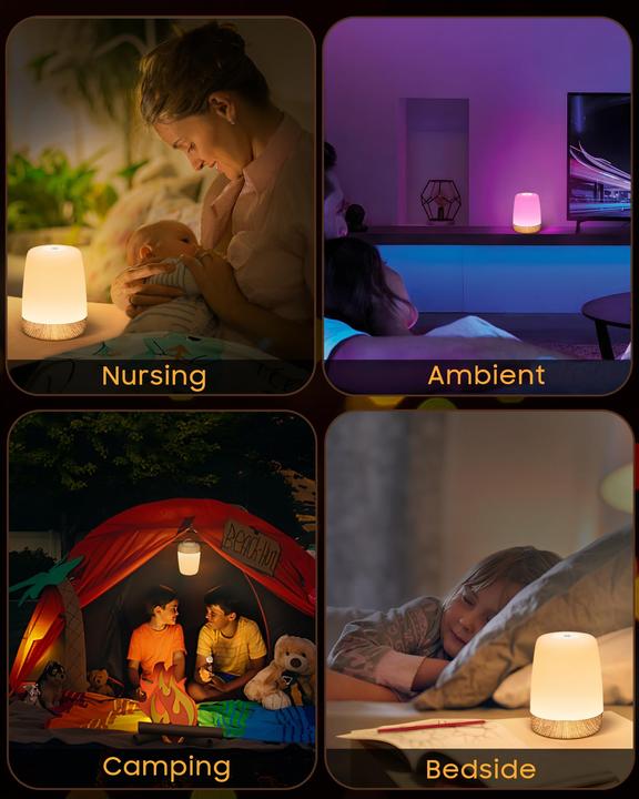 Actual product image Alopini Touch Dimmbare Nachttischlampe