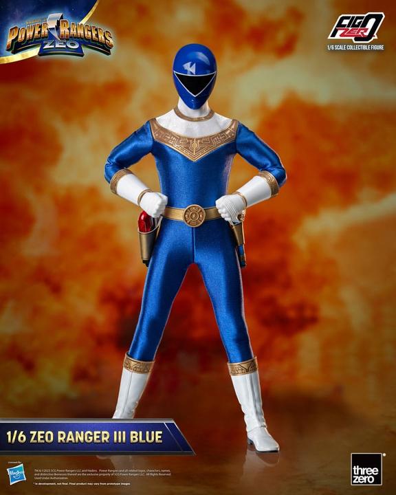 ThreeZero Power Rangers Zeo figurine FigZero 1/6 Ranger III Blue 30 cm