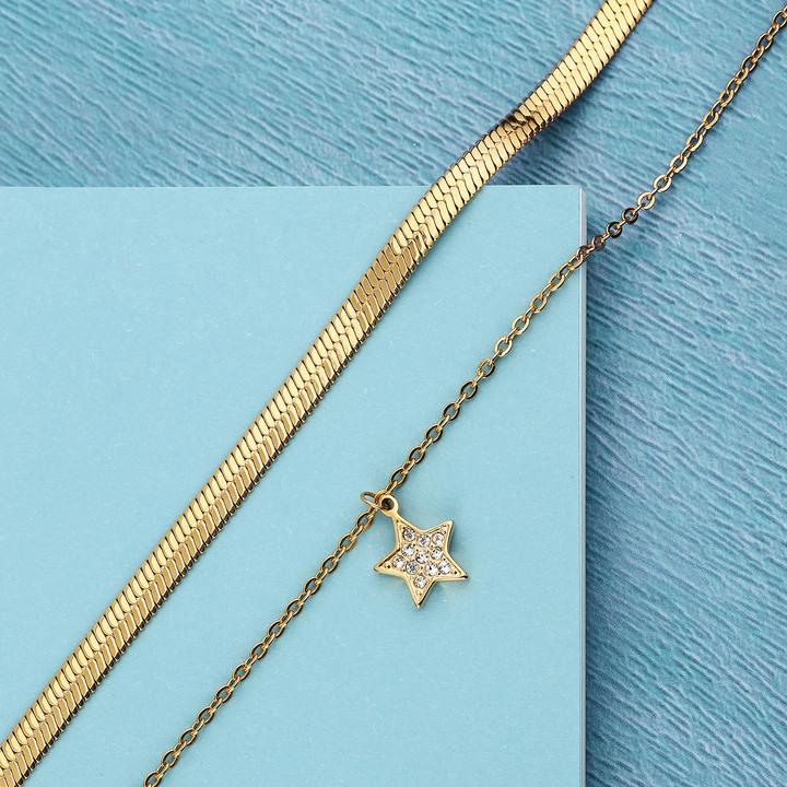 Immagine prodotto La Petite Story Collana Stella dell'Amicizia (Acciaio inossidabile, 40 - 45 cm)