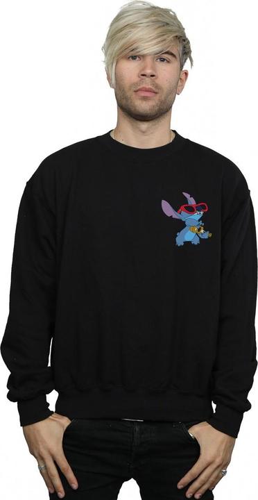 Actual product image Disney Mens Lilo And Stitch Guitar Sweatshirt (L)