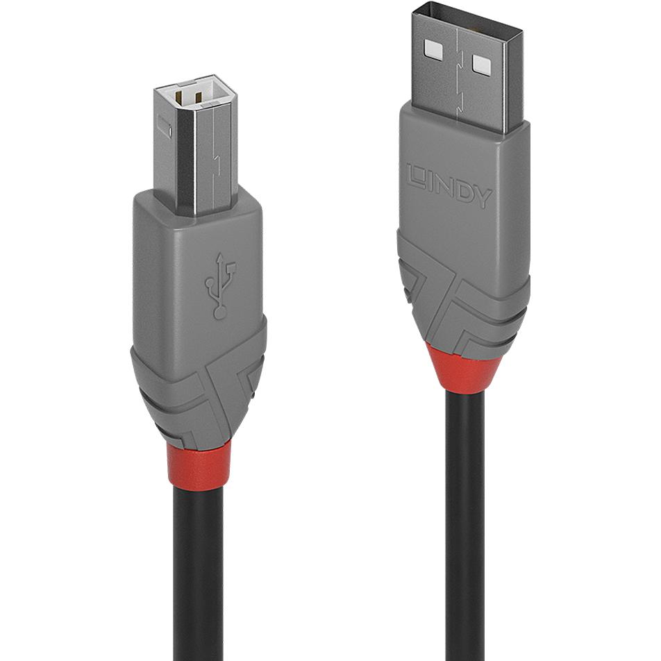 Thumbnail - Lindy USB A — USB B (3 m, USB 2.0), USB Kabel