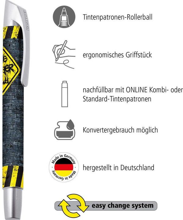 Actual product image Online CAMPUS II cartridges rollerball (Blue)