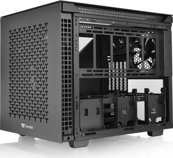 Actual product image Thermaltake Divider 200 TG Air Black (mATX)