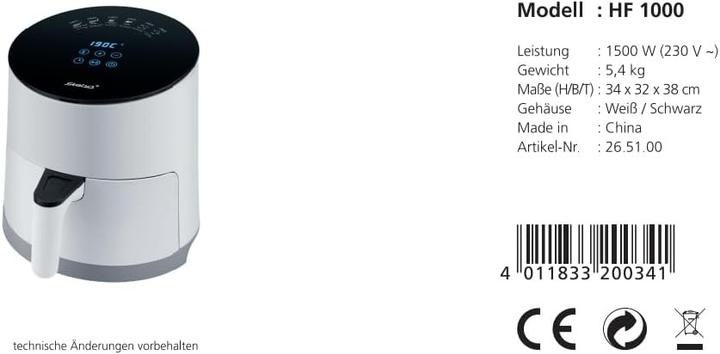 Immagine prodotto Steba HF 1000