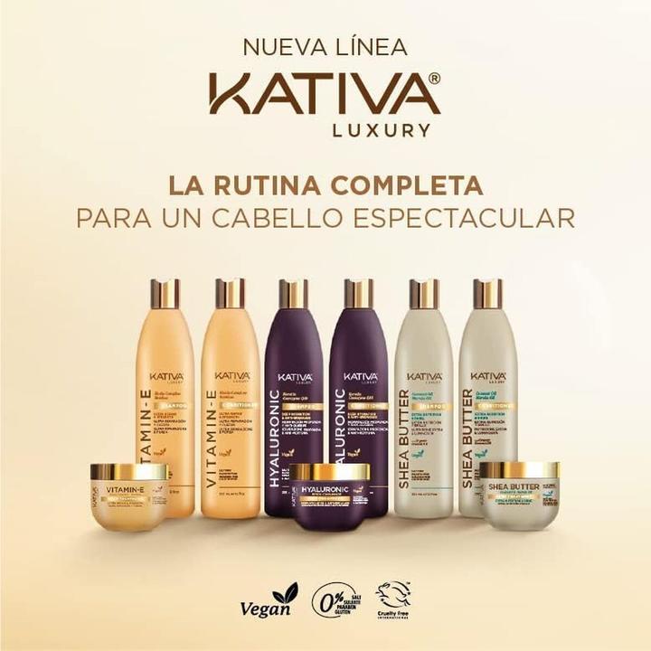 Actual product image Kativa Luxury Shampoo with Hyaluronic Acid, Keratin, and Coenzyme Q10 (Liquid shampoo)
