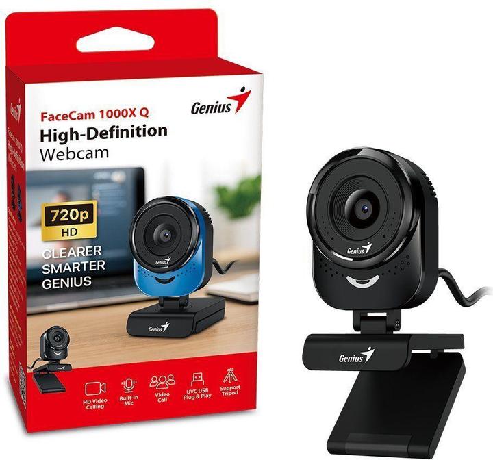 Produktbild Genius FaceCam 1000X Q Schwarz, 720p HD + Mikrofon