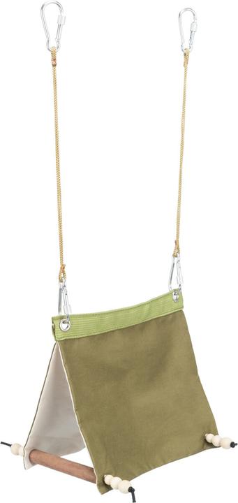 Trixie Tenda per uccelli appesa, cotone, 16 × 18 × 20 cm, verde
